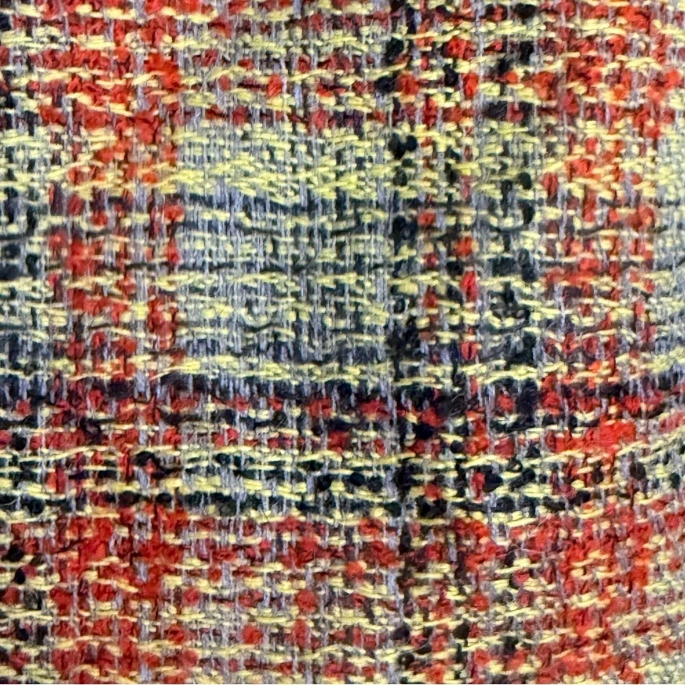 Harve Benard Plaid Wool Blend Skirt - Multicolor. Size 8.